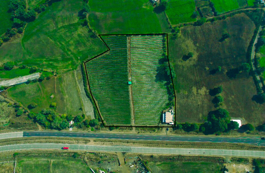 Farmland at Four Lane National Highway.-1