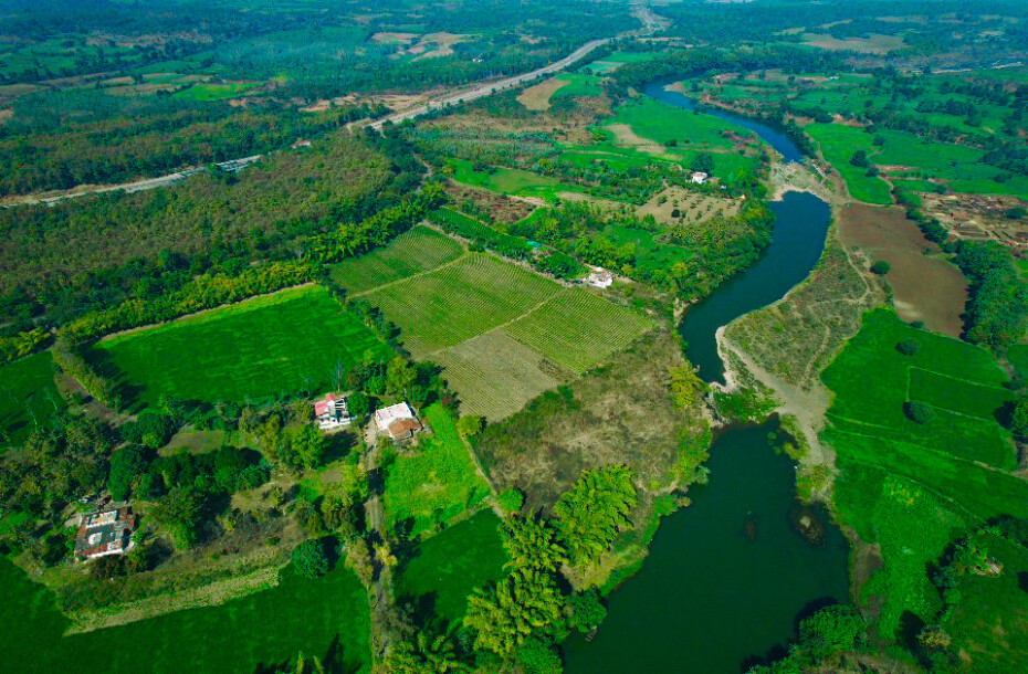 River Side Farmland At Bargi-9