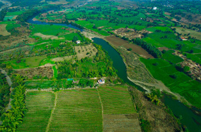 River Side Farmland At Bargi