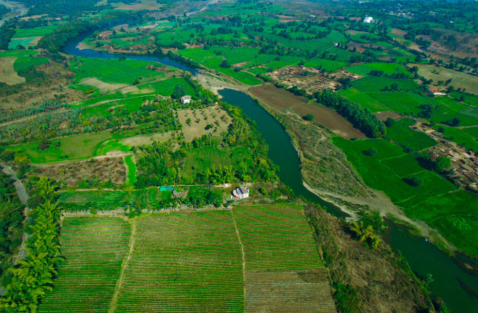 River Side Farmland At Bargi-8