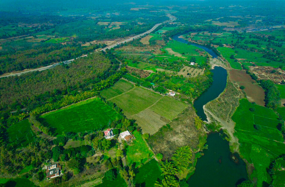 River Side Farmland At Bargi-5