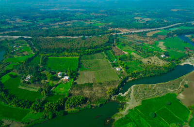 River Side Farmland At Bargi